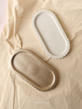 Ribbed Oval Tray - Ribbed Oval Trinket