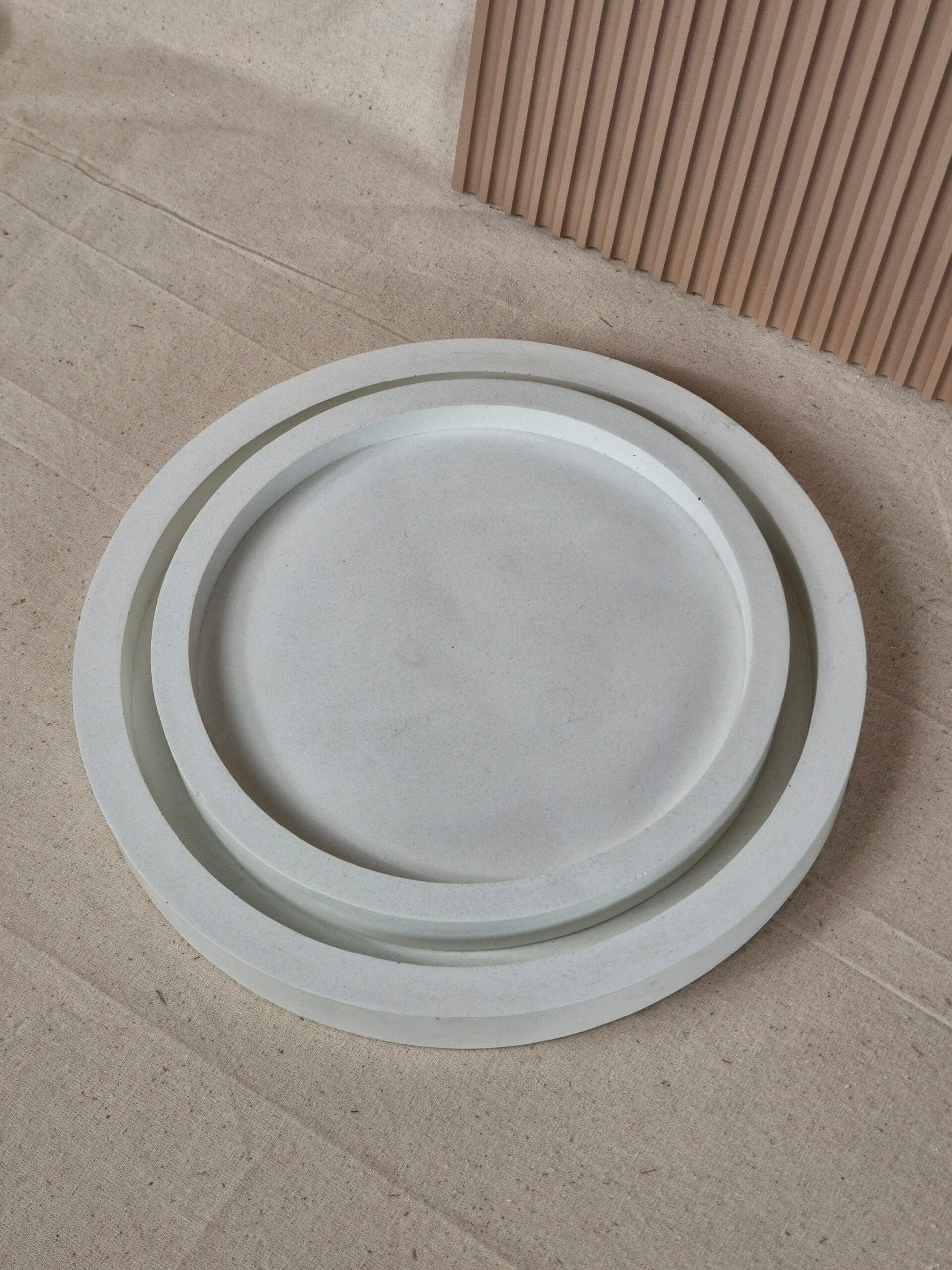 Large Thick Plate - Flat Decor Plate