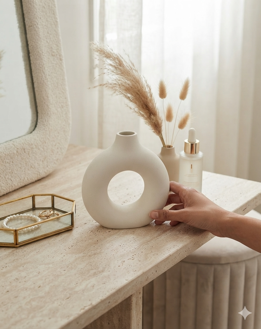Small Donut Vase - Stunning Doughnut Flower Vase