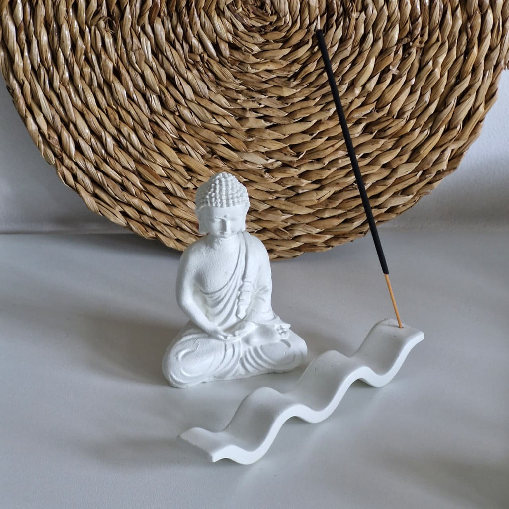 Minimalist Wave Incense Holder, Handmade Incense burner