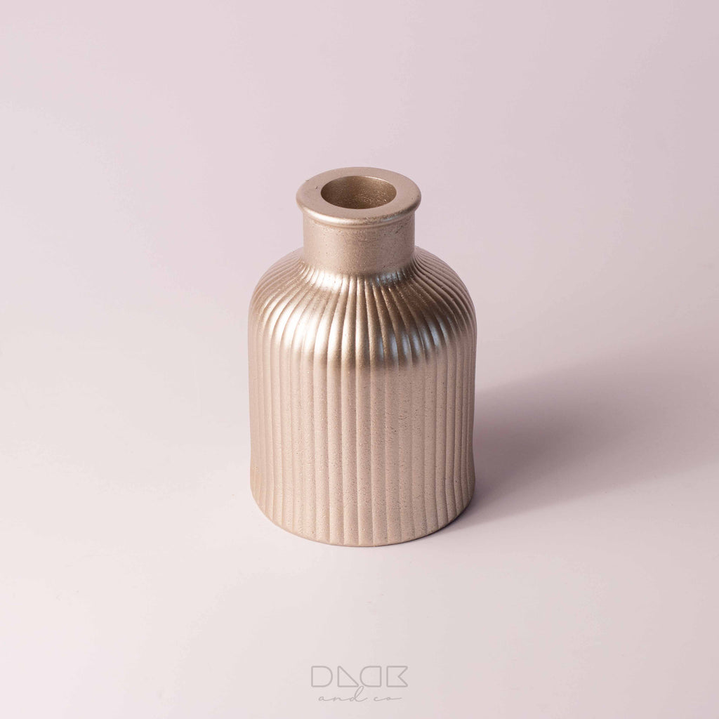Ribbed Bud Vase - Stunning Stripe Flower Vase
