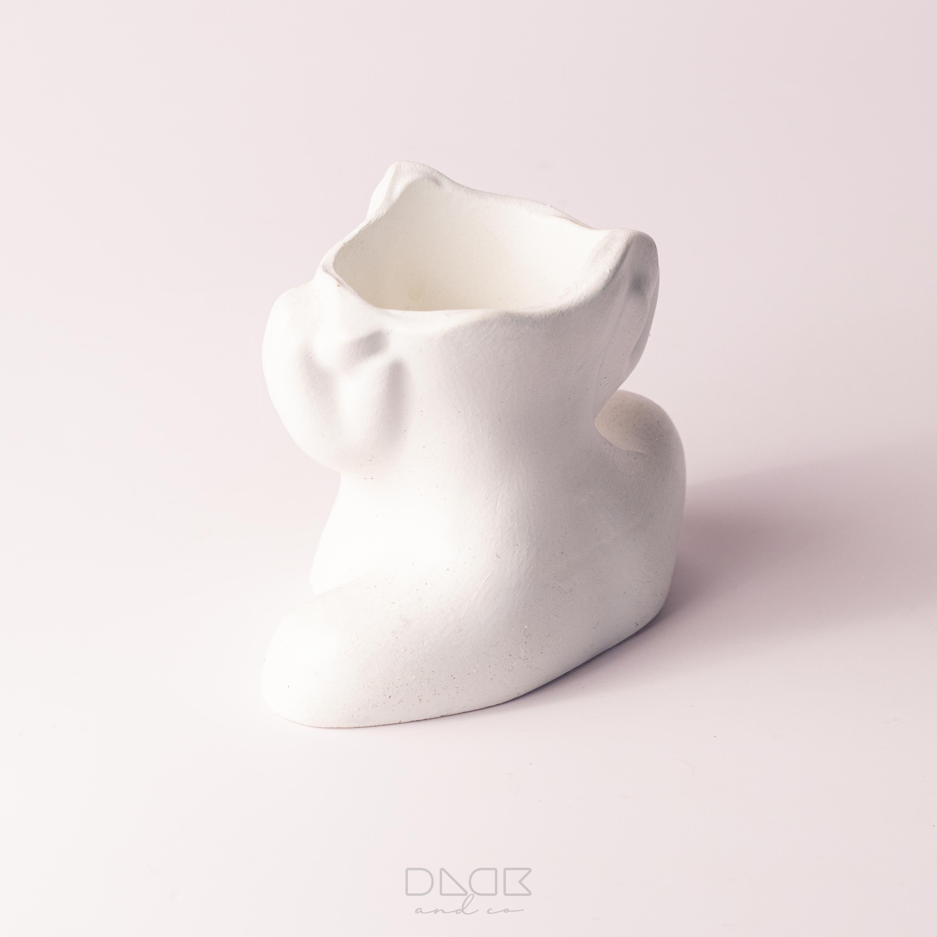 Abstract Woman's Face Vase - Thinking Girl Face Vase