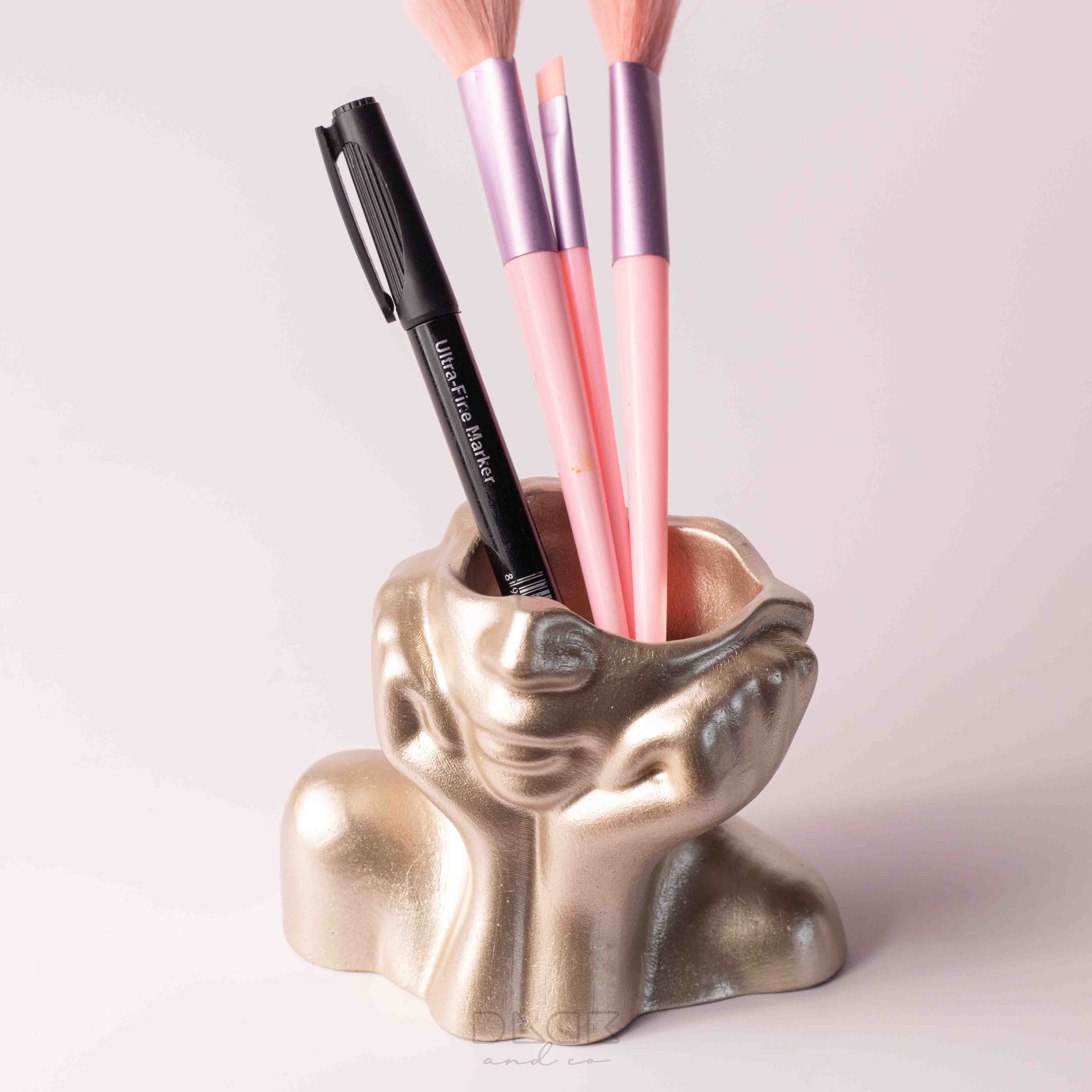 Abstract Woman's Face Vase - Thinking Girl Face Vase