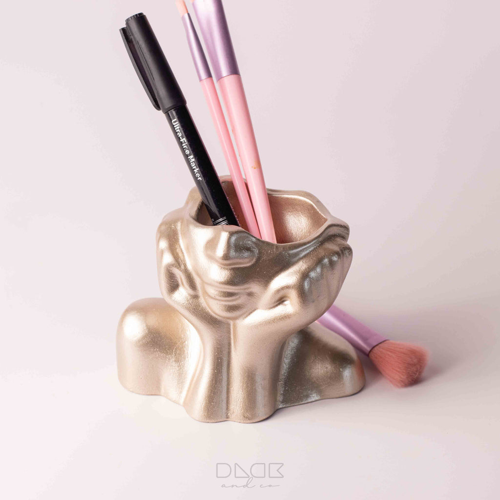 Abstract Woman's Face Vase - Thinking Girl Face Vase