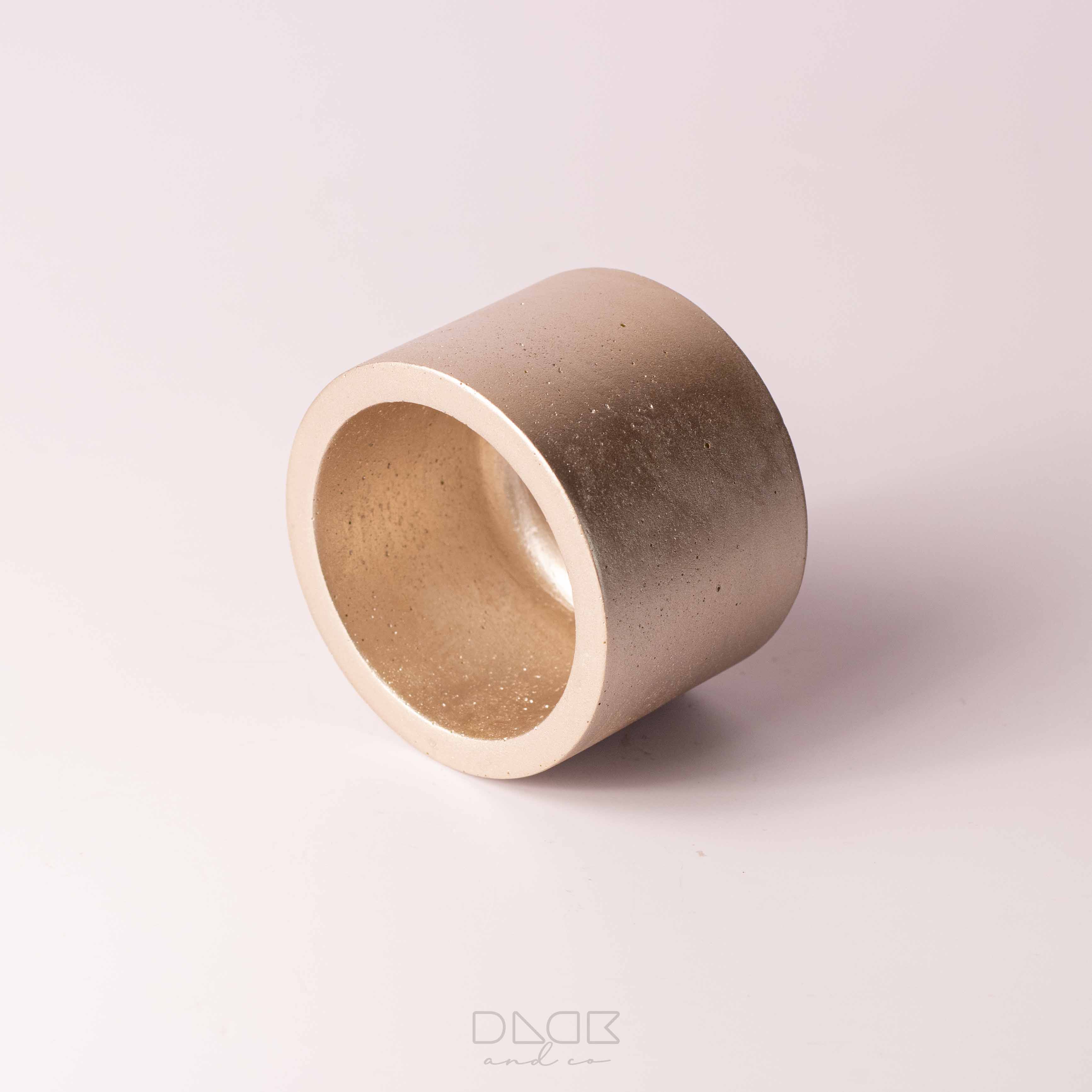 Single Color Straight Edge Short Pot - Candle Pot
