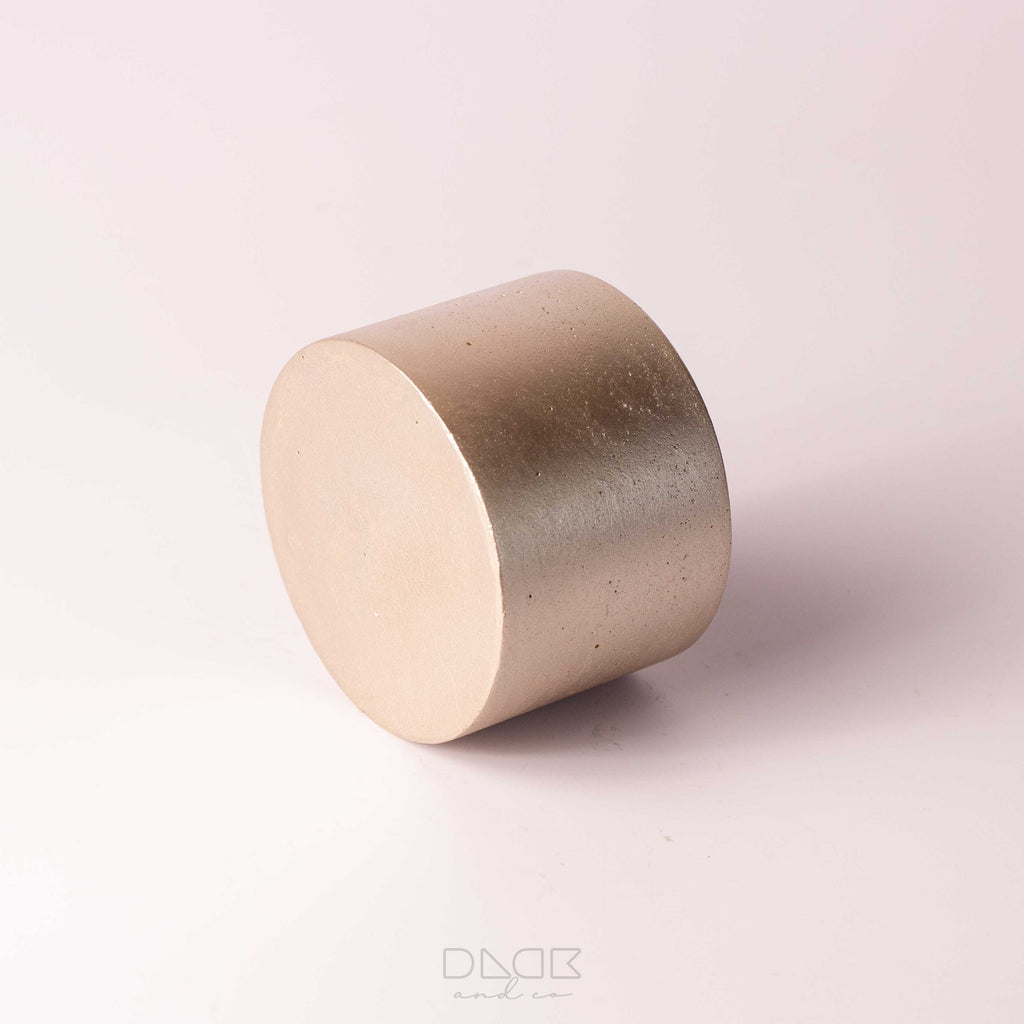 Single Color Straight Edge Short Pot - Candle Pot