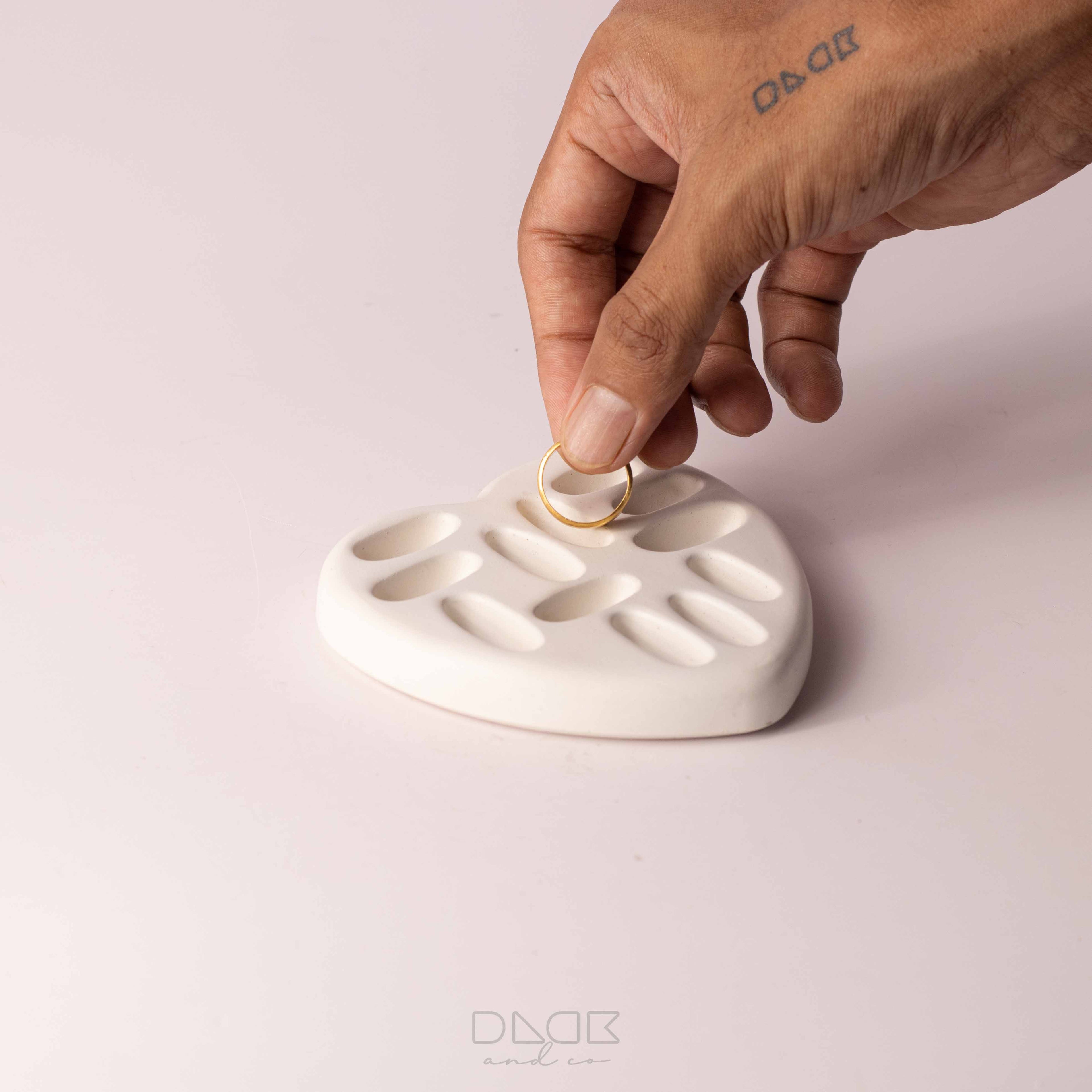 Luna Heart Ring Tray – Jewelry Ring Holder