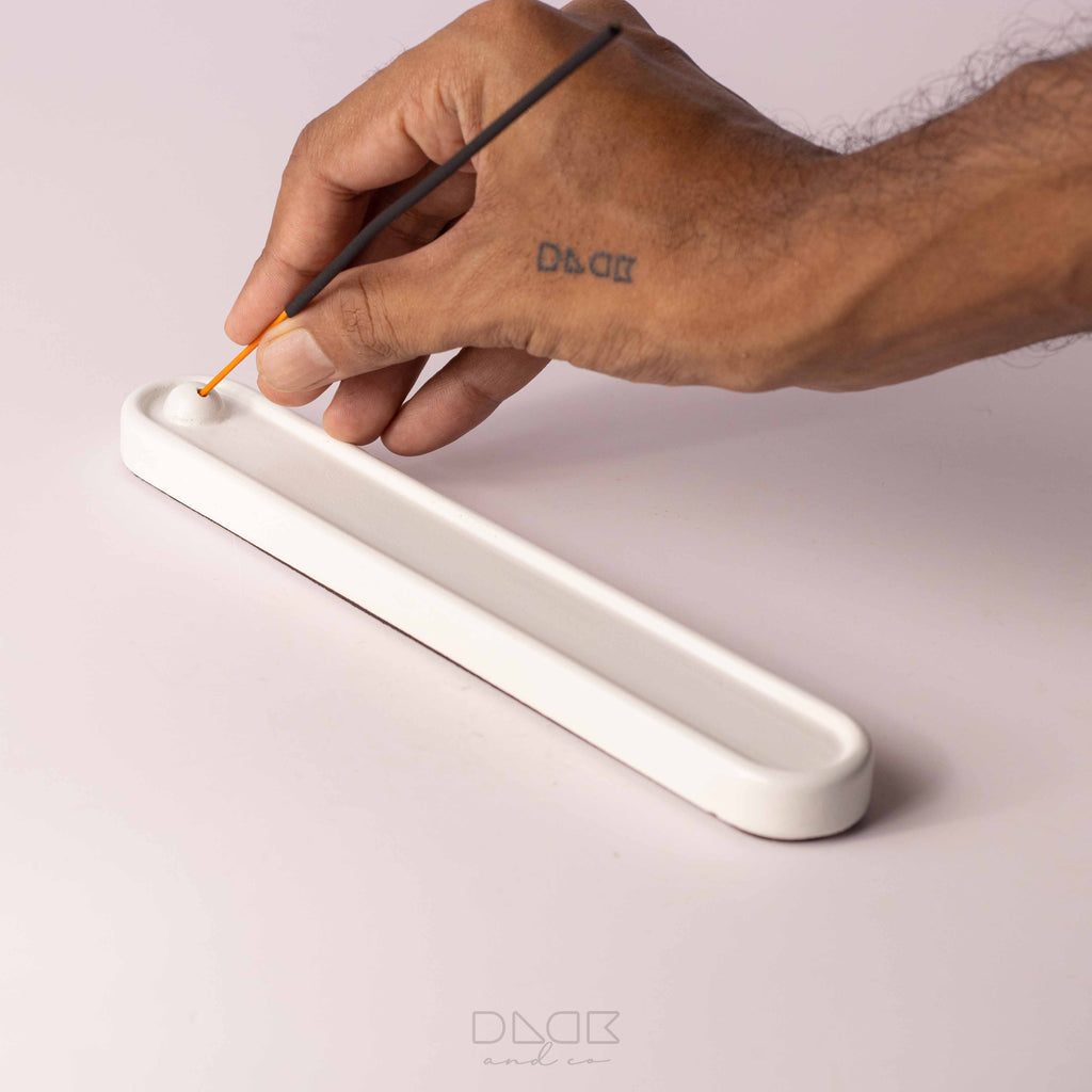 Long flat incense holder