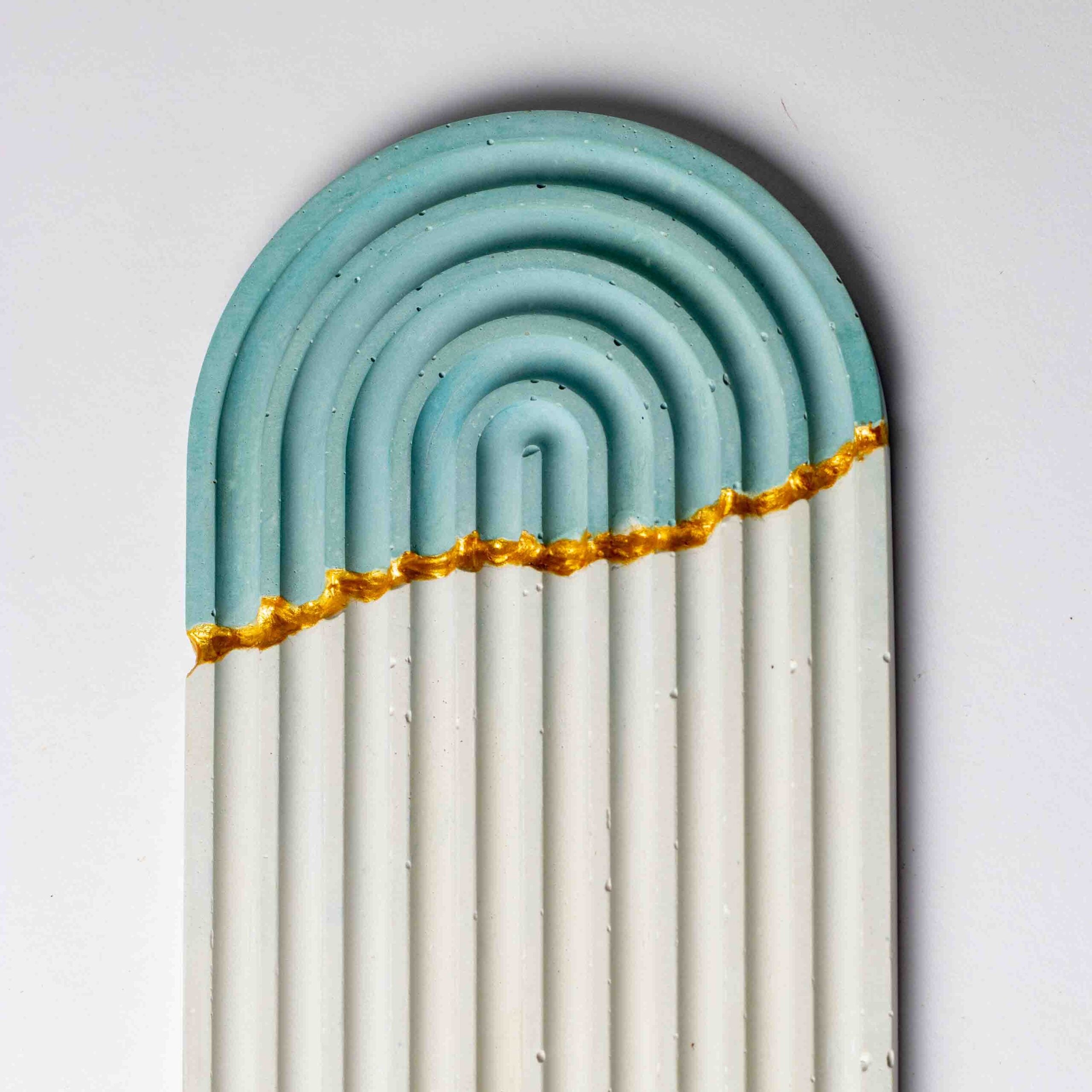 Bi Color Arch Tray | Stunning Arch Trinket Tray - Concrete Table Decor