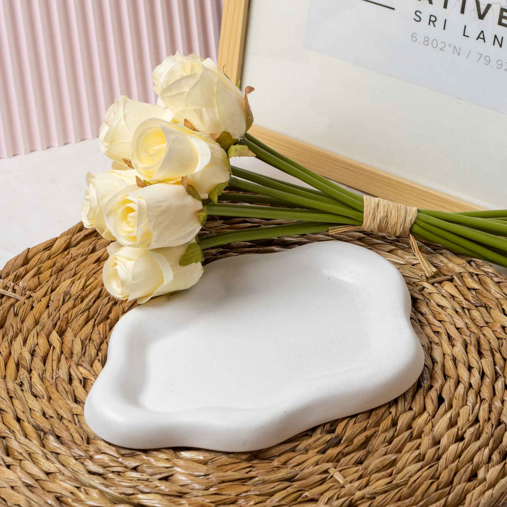 Beautiful Small Cloud Tray - Cloud Shaped Trinket Dish, D24