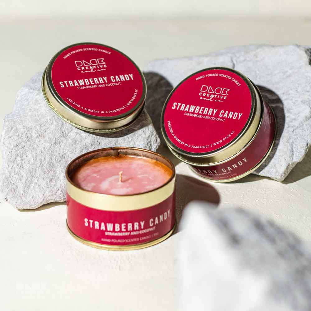 Strawberry Candy Scented Candle |