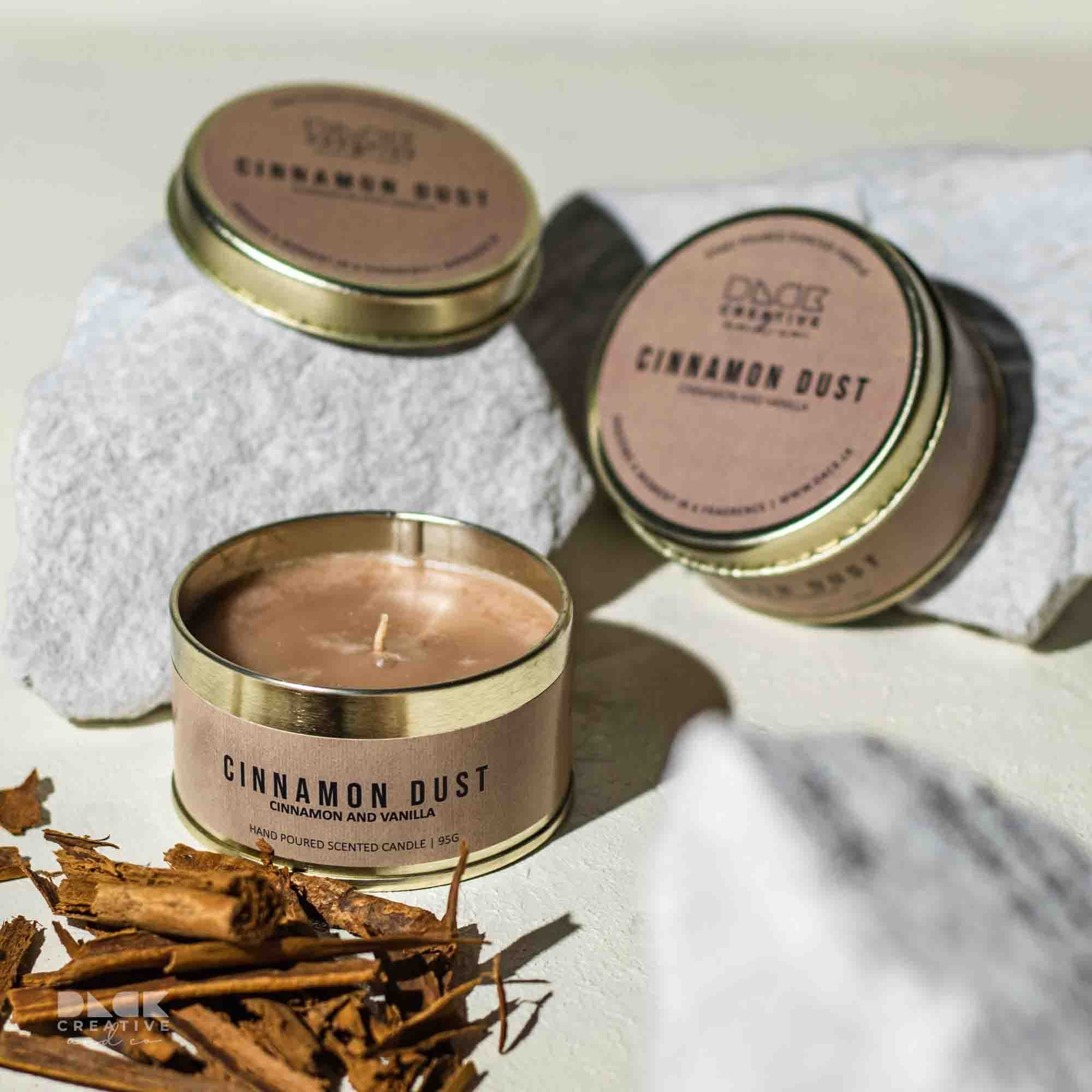 Cinnamon Dust Scented Candle | Aromatic Cinnamon & Vanilla Blend