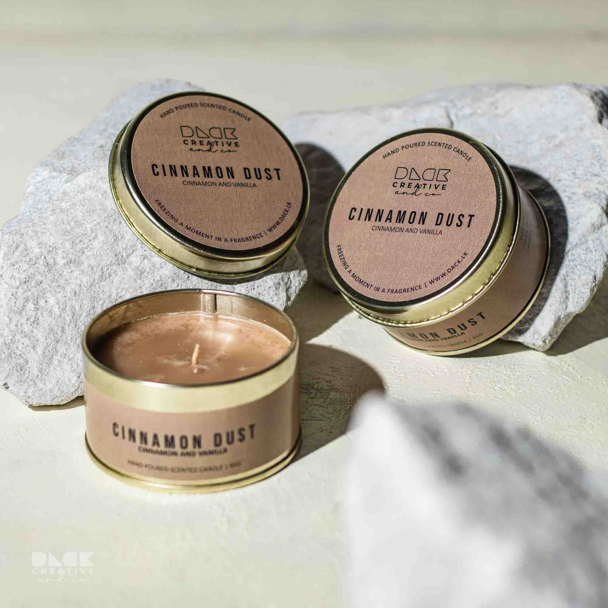 Cinnamon Dust Scented Candle | Aromatic Cinnamon & Vanilla Blend