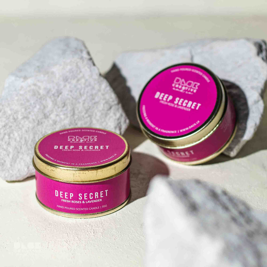 Deep Secret Scented Candle | Best Fresh Rose & Lavender
