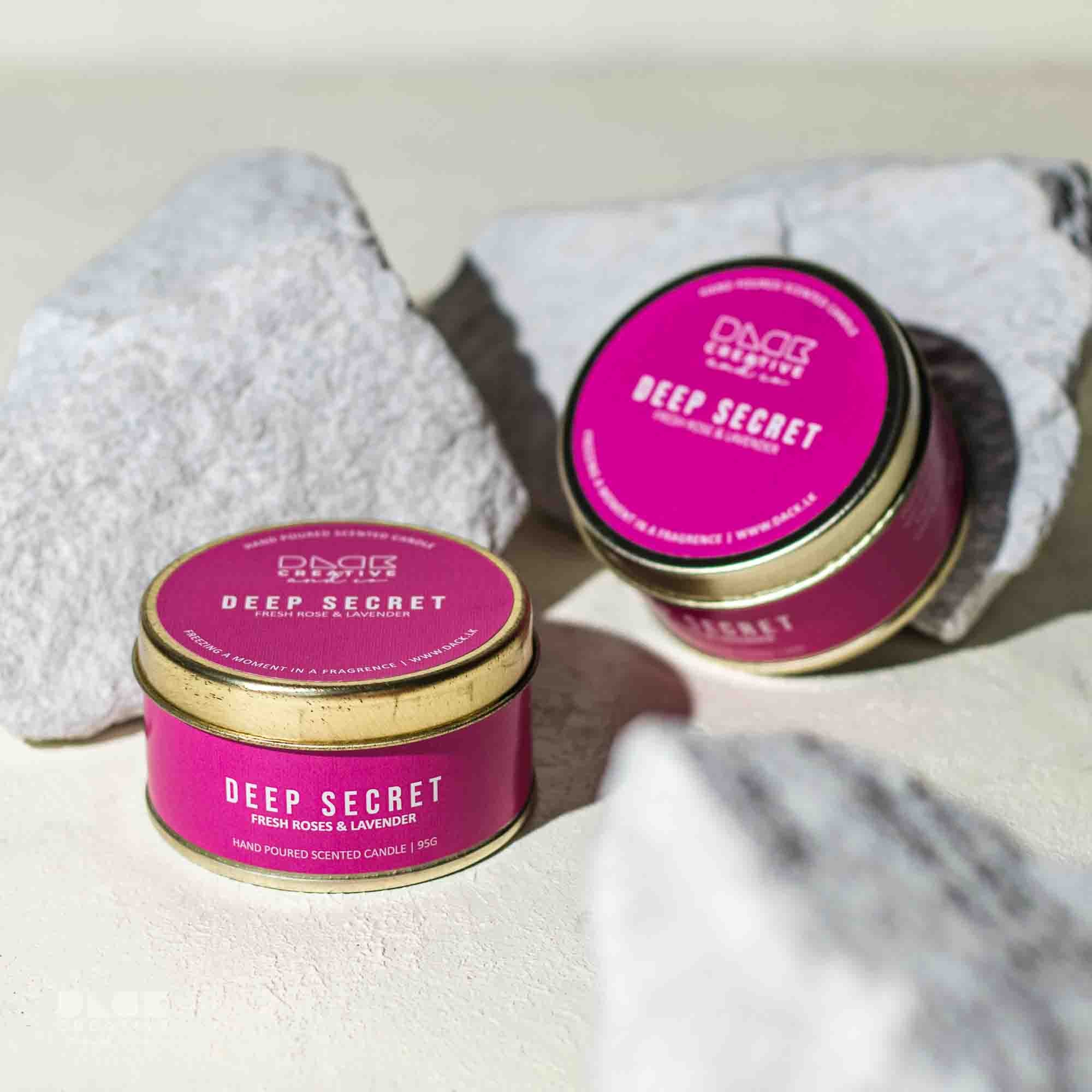 Deep Secret Scented Candle | Best Fresh Rose & Lavender