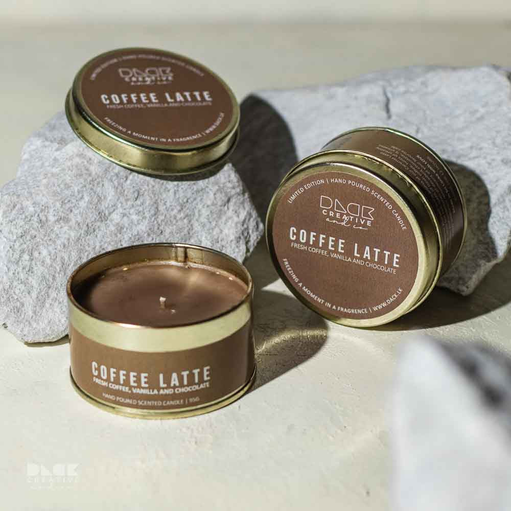 Coffee Latte Scented Candle | Fresh Coffee, Chocolate & Vanilla Blend - DC09