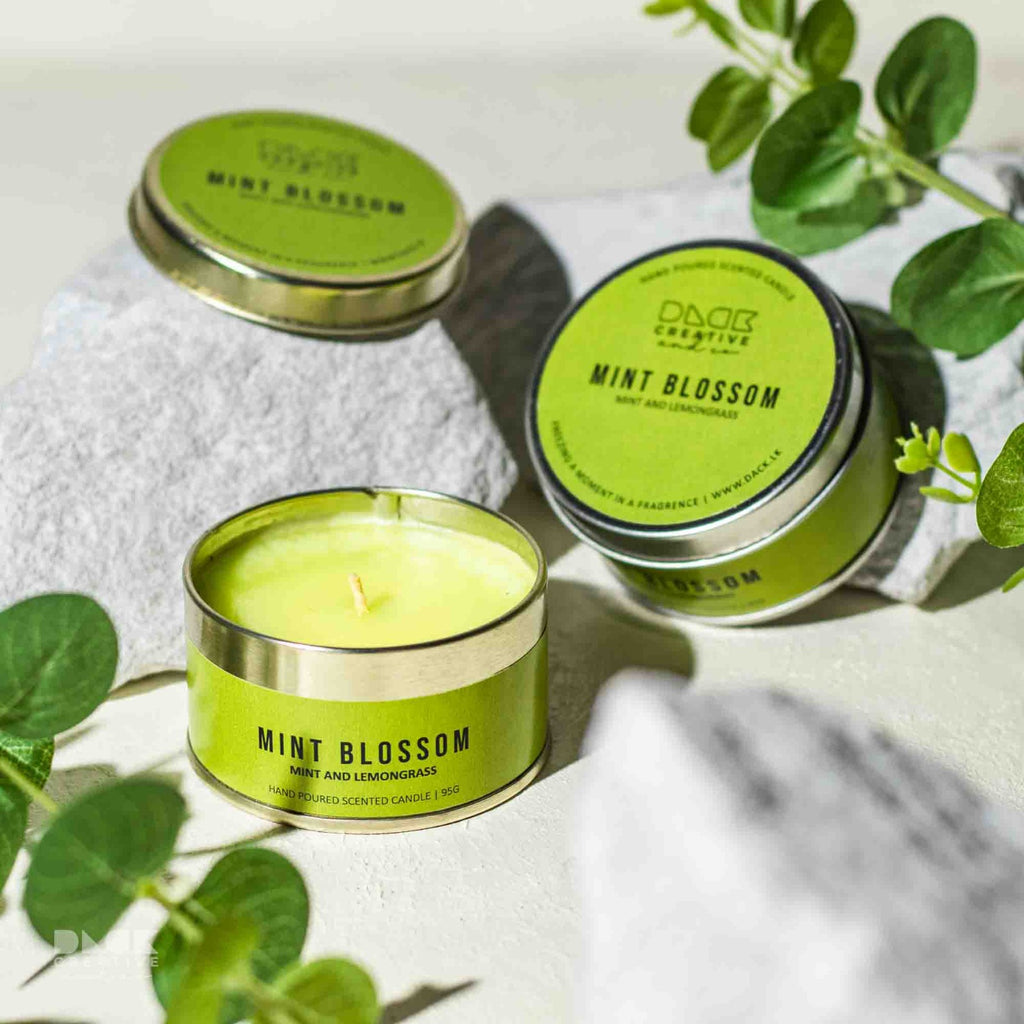 Mint Blossom Scented Candle | Amazing Mint Extract and Lemongrass Blend - DC04