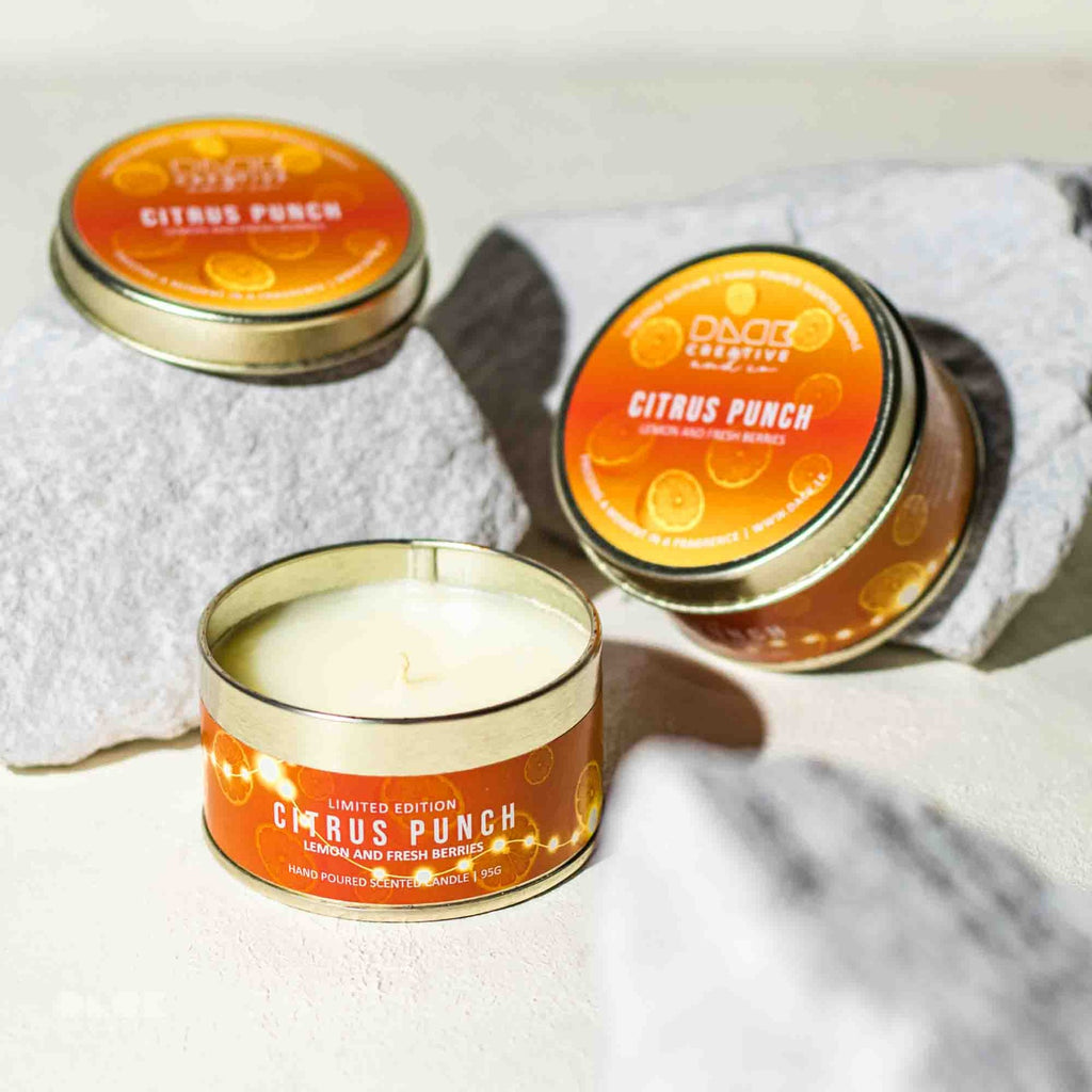 Citrus Punch Scented Candle | Aromatic Lemon & Fresh Berries