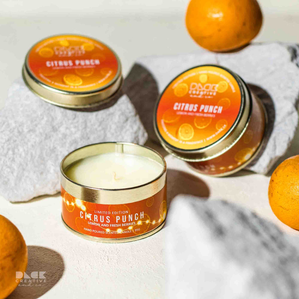 Citrus Punch Scented Candle | Aromatic Lemon & Fresh Berries