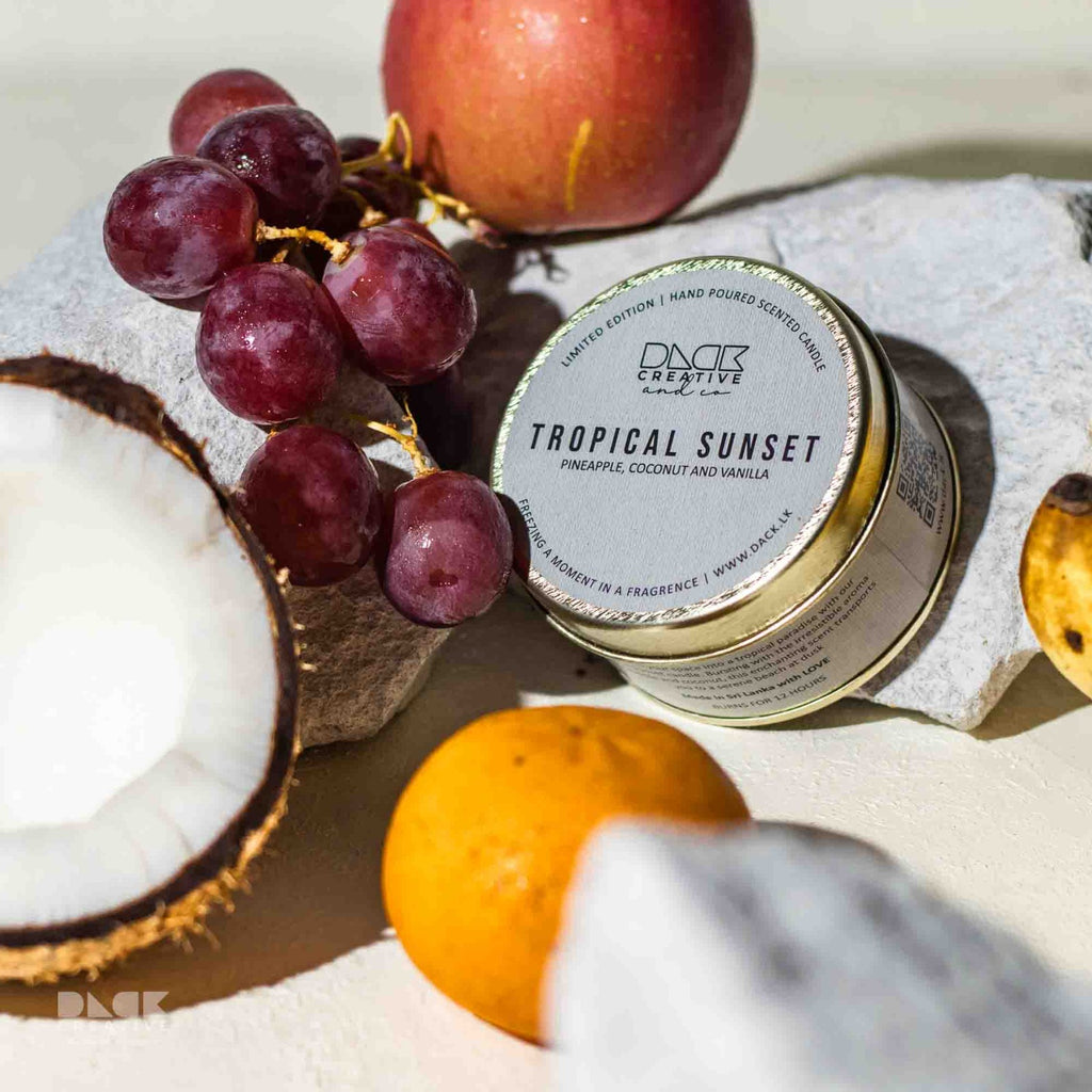 Tropical Sunset Candle | Best Fresh Berry, Coconut & Mint Blend