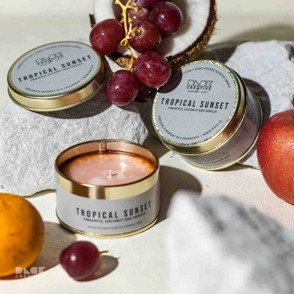 Tropical Sunset Candle | Best Fresh Berry, Coconut & Mint Blend