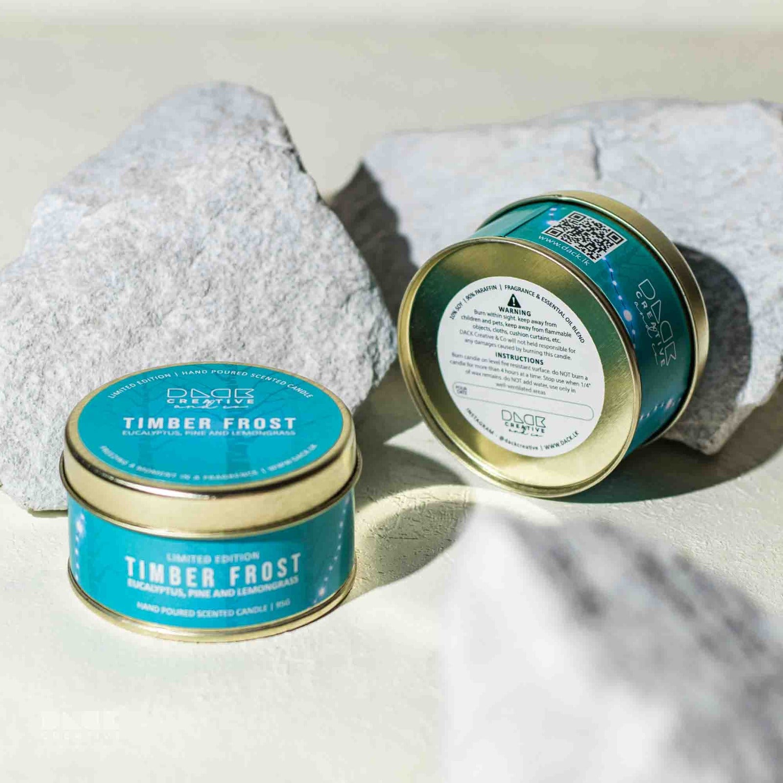 Timber Frost Scented Candle | Aromatic Eucalyptus, Pine & Lemongrass