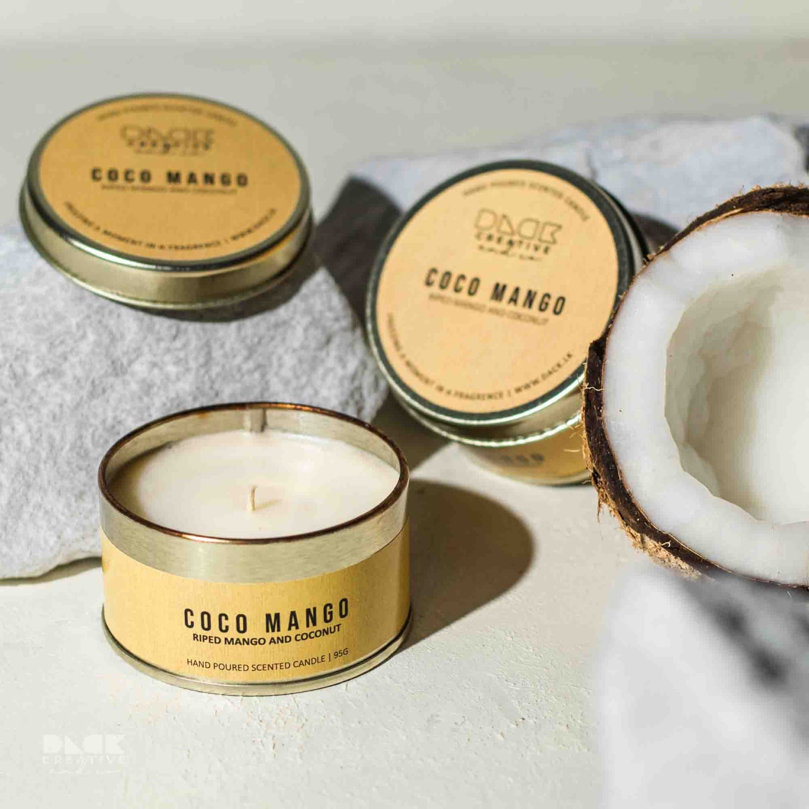 Coco Mango Scented Candle | Amazing Riped Mango & Coconut Blend - DC24