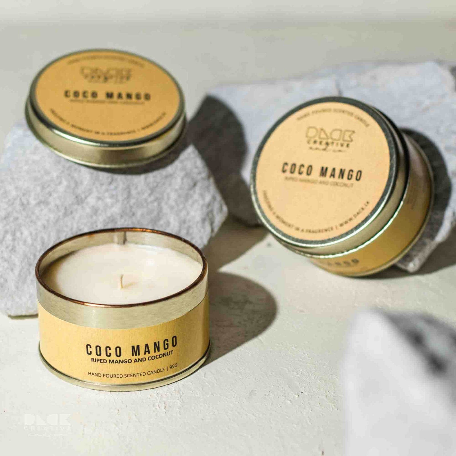 Coco Mango Scented Candle | Amazing Riped Mango & Coconut Blend - DC24