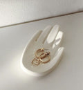 Palm Jewelry Holder - Concrete Palm Ring Organizer D147