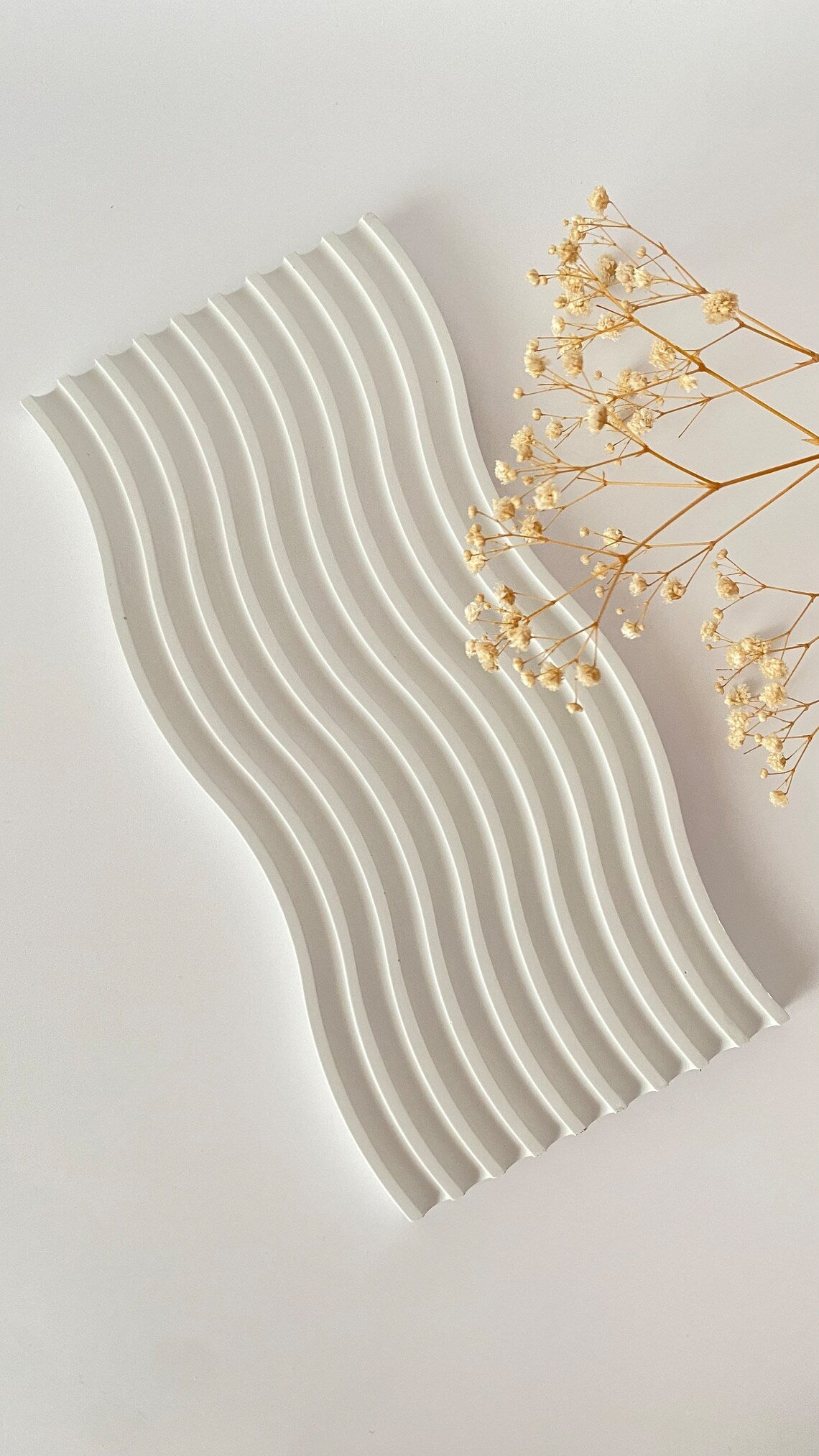 pastel color Cement Wave Tray