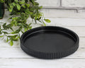 Large Circle Ribbed Tray - Round Plate
