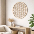 Flower of Life - Modern Geometric Wall Art Circle