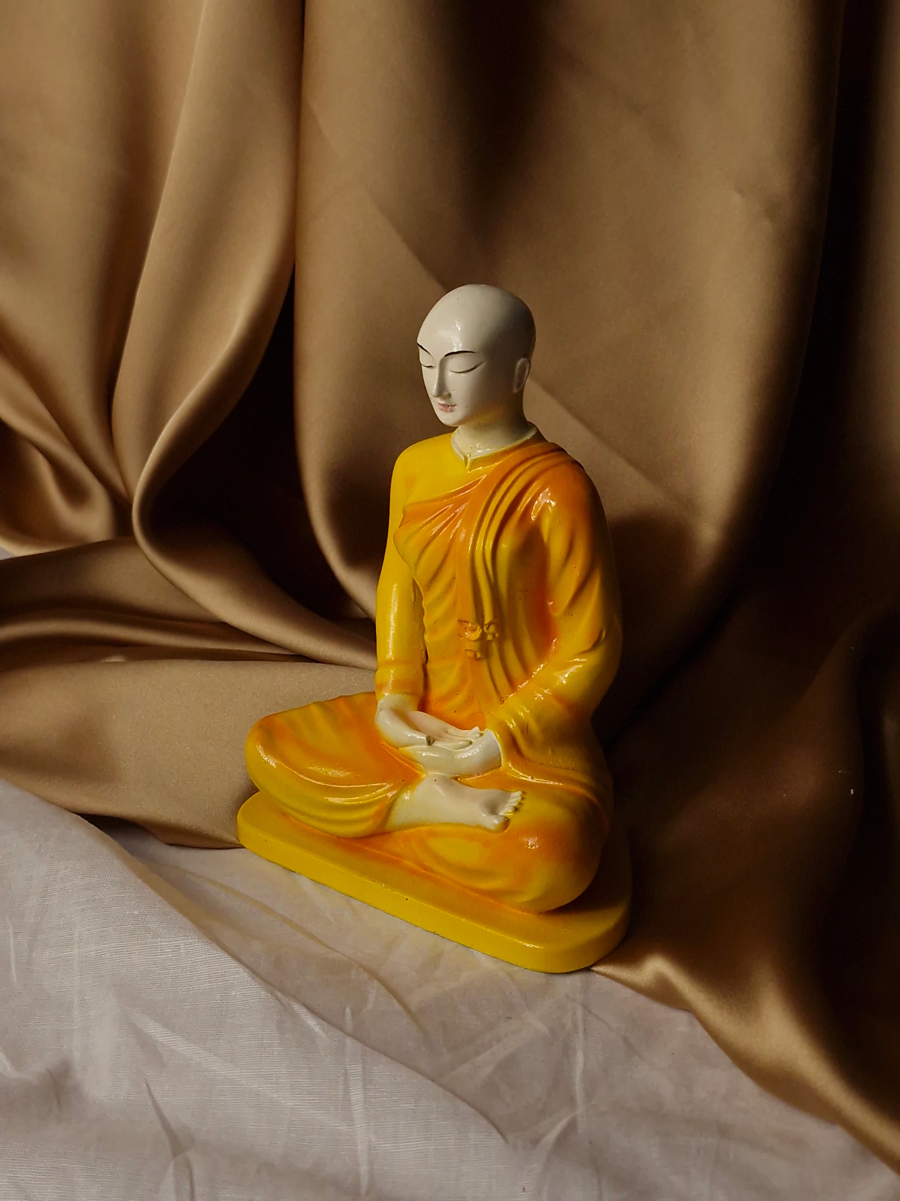 6" Serine Yashodara Theraniya Statue - Peaceful Spiritual Decor