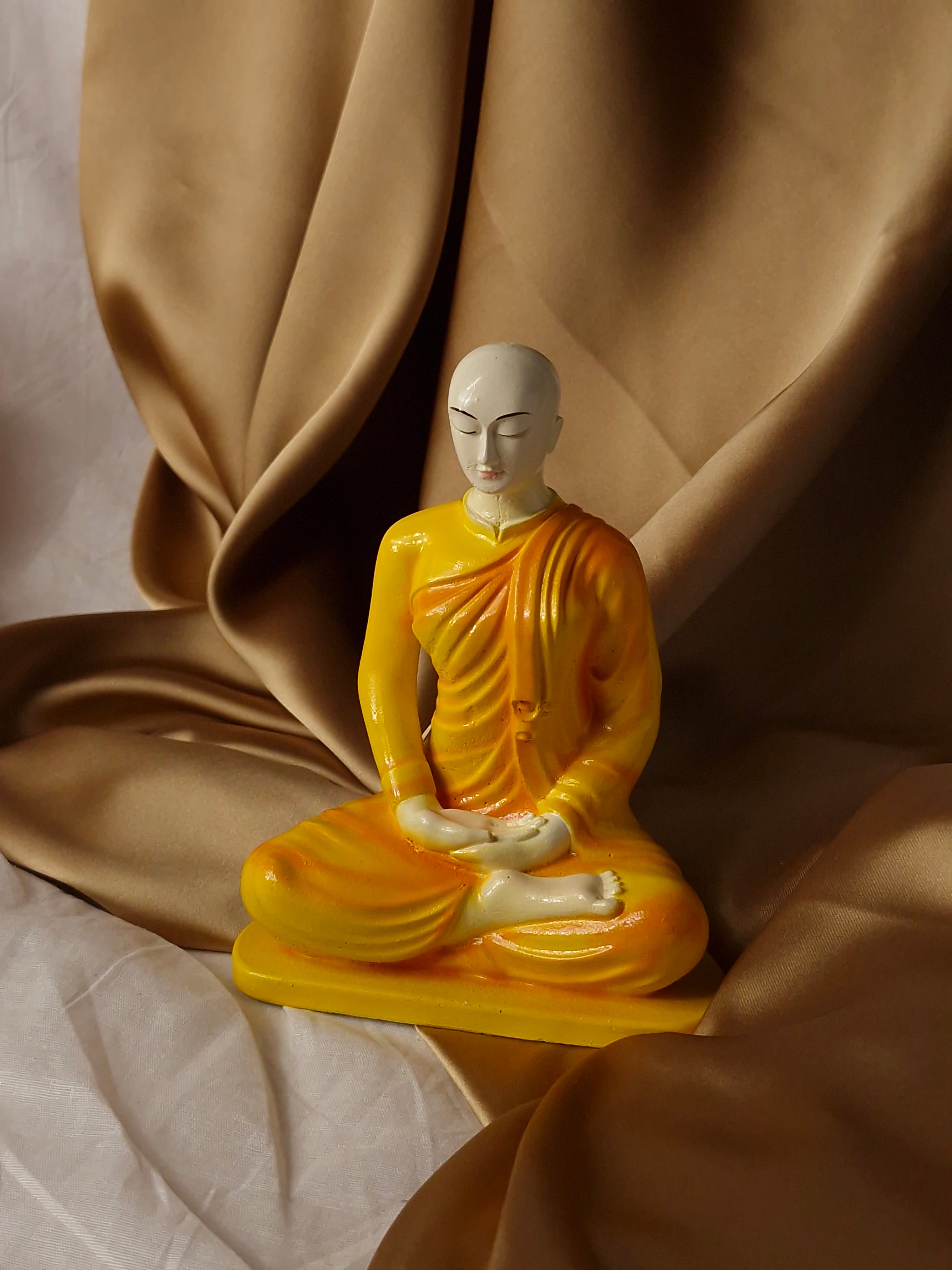 6" Serine Yashodara Theraniya Statue - Peaceful Spiritual Decor