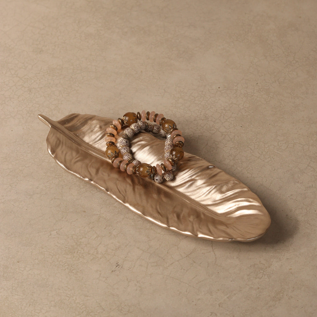 Feather Tray - Stunning Leaf Trinket Tray