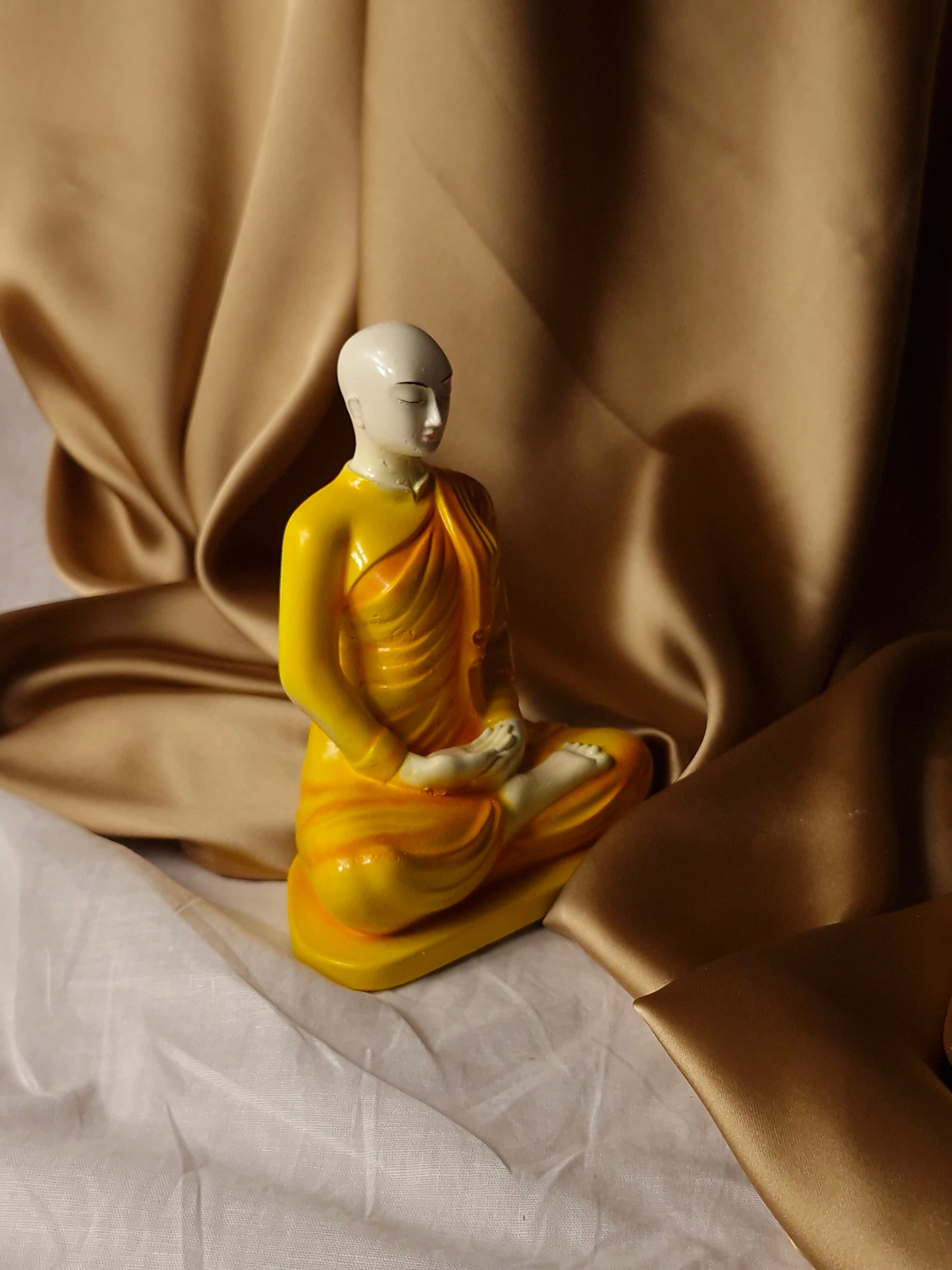 6" Serine Yashodara Theraniya Statue - Peaceful Spiritual Decor
