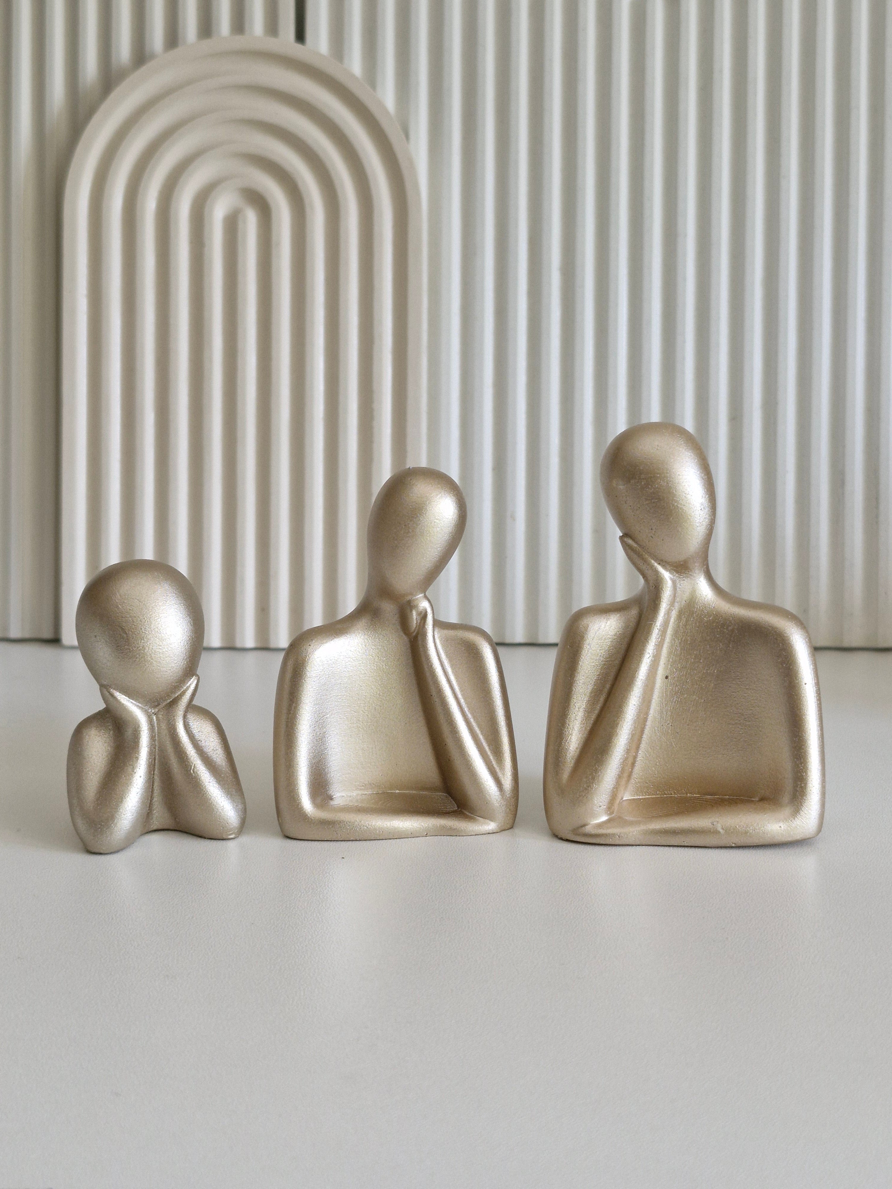 Cute thinking Family of 3 | Stunning Abstract figures