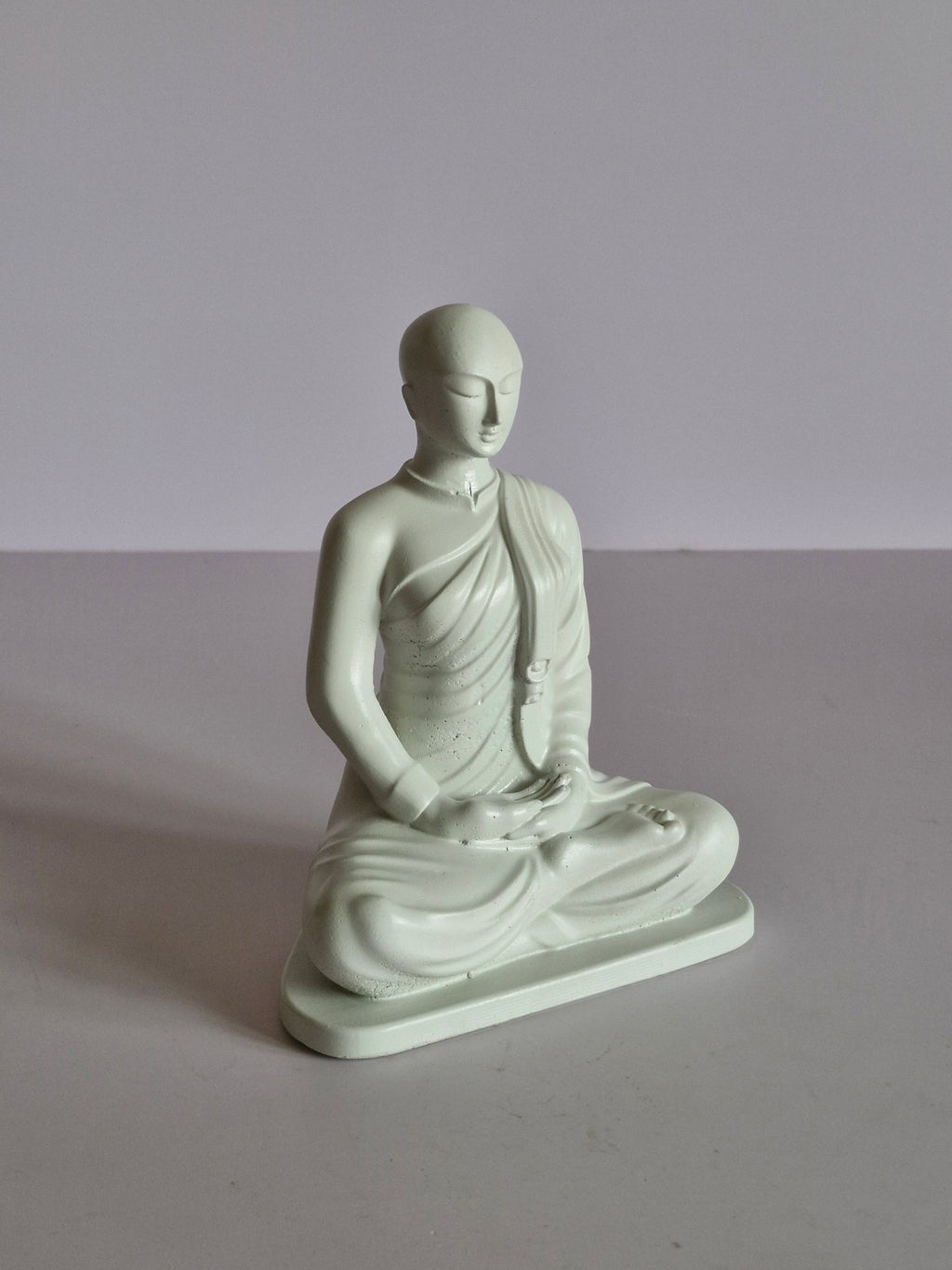 6" White Yashodara Theraniya Statue - Peaceful Spiritual Decor
