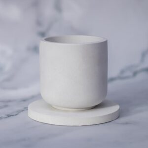 Modern Minimalist Home Decor Jar, Gypsum Candle Container 